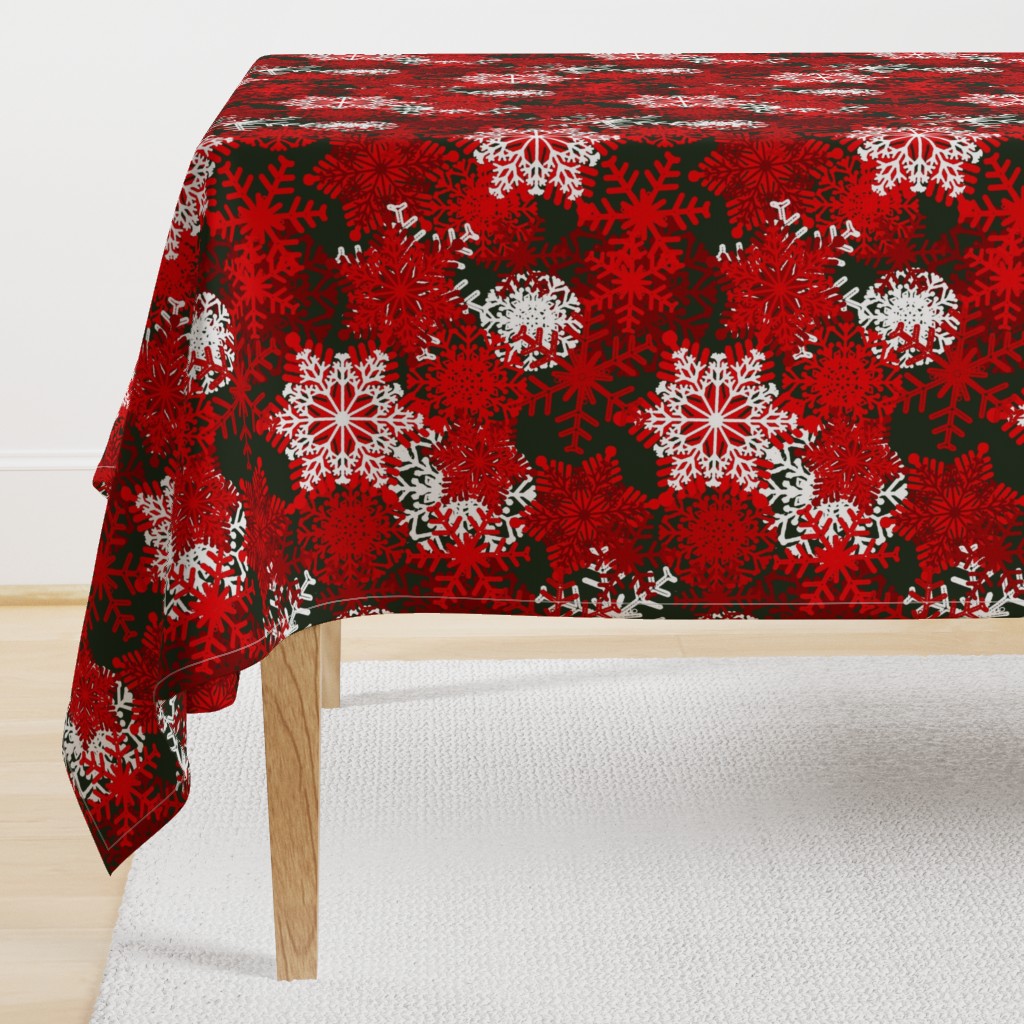 Red Snowflakes holiday pattern