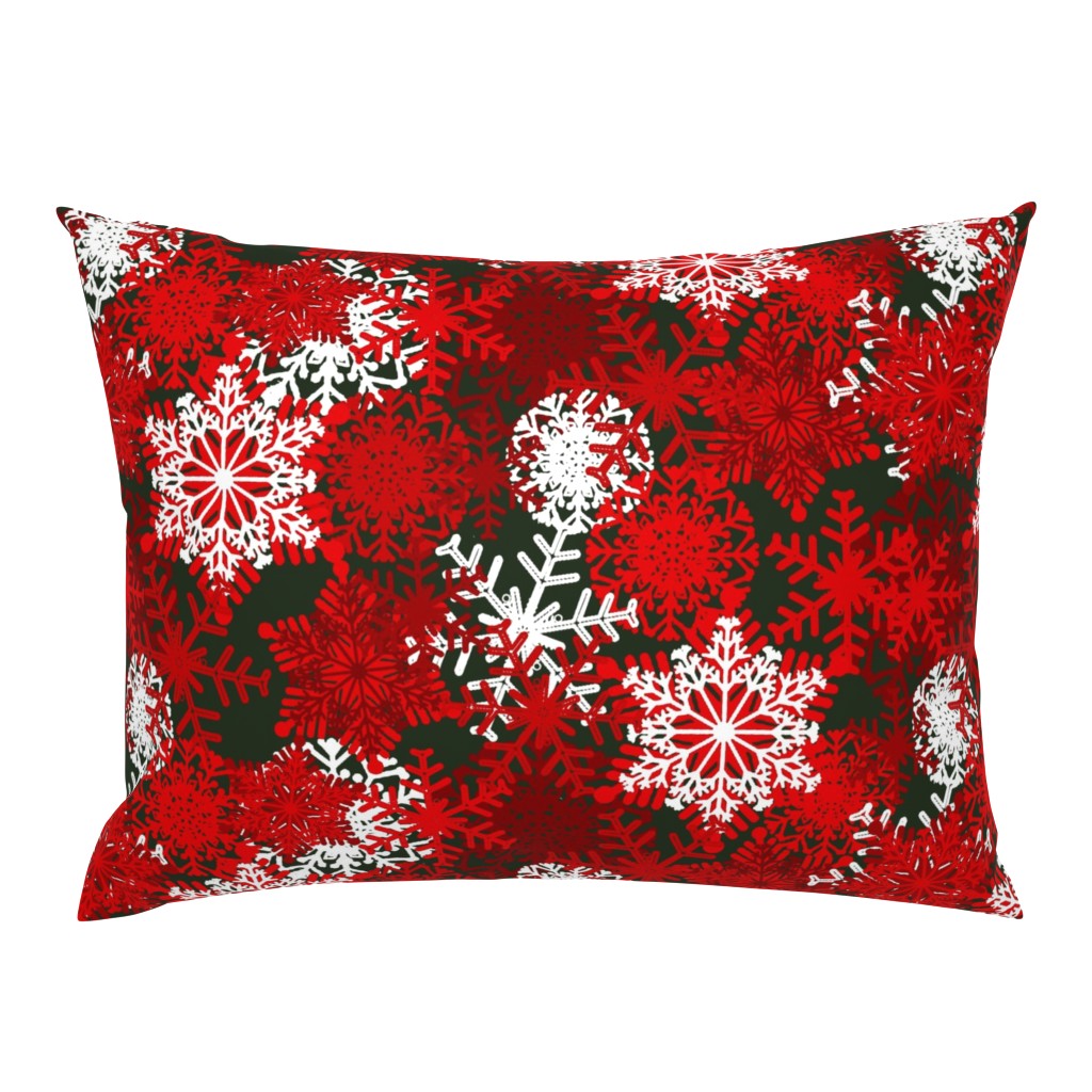 Red Snowflakes holiday pattern