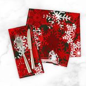 Red Snowflakes holiday pattern