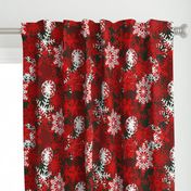 Red Snowflakes holiday pattern