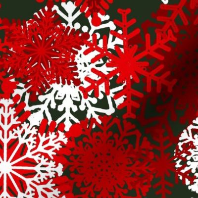 Red Snowflakes holiday pattern