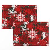 Red Snowflakes holiday pattern