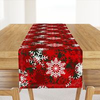 Red Snowflakes holiday pattern