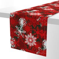 Red Snowflakes holiday pattern