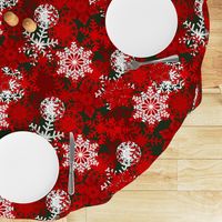 Red Snowflakes holiday pattern