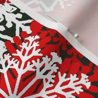 Red Snowflakes holiday pattern