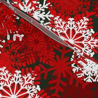 Red Snowflakes holiday pattern