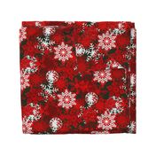 Red Snowflakes holiday pattern