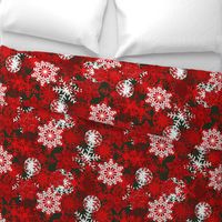 Red Snowflakes holiday pattern