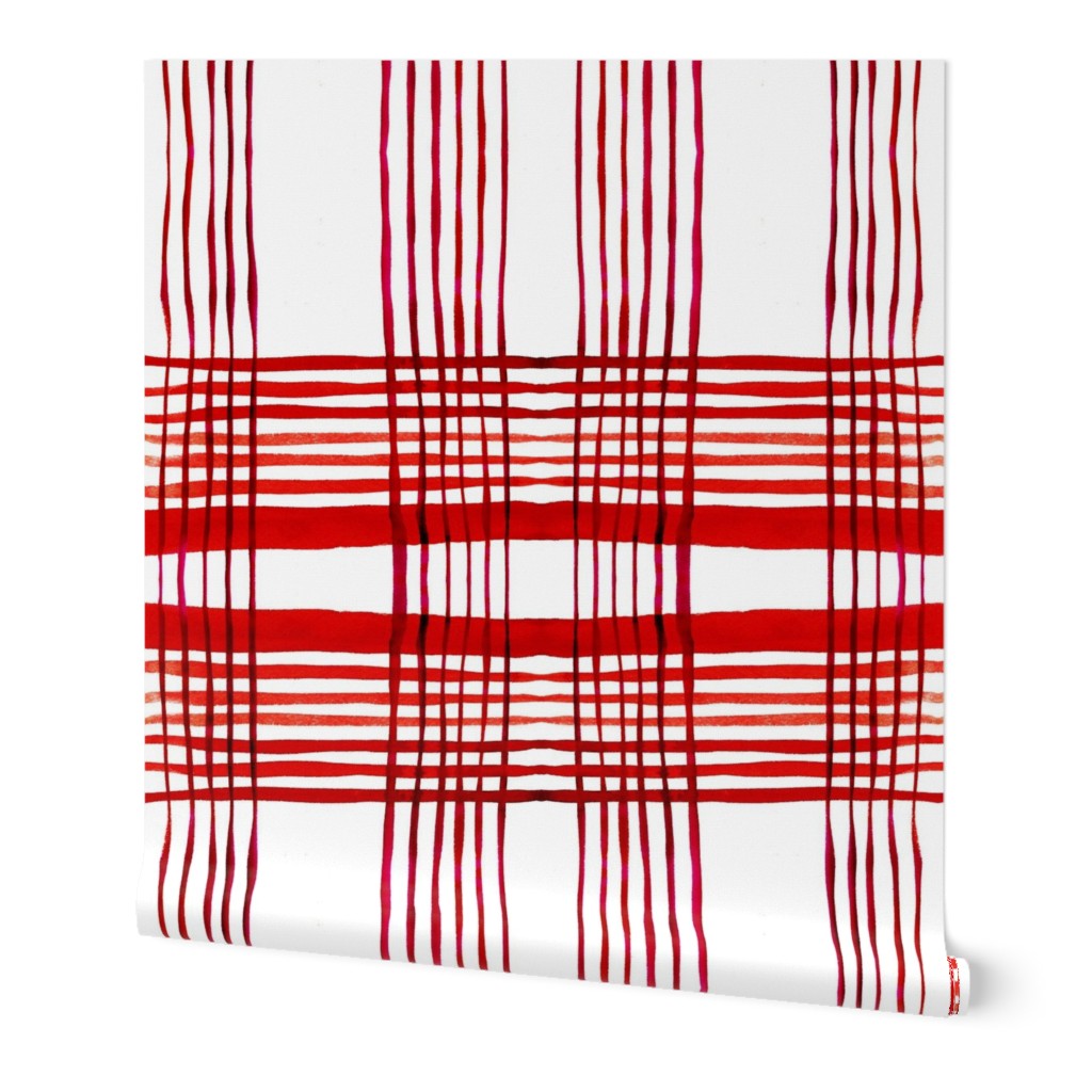 C'EST LA VIV Kitchen Plaid ~ Red Pepper