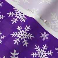 8-Bit Snow Flake - Purple