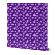 8-Bit Snow Flake - Purple