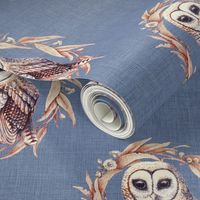 Sooty Owl in Linen Lighthouse Blue