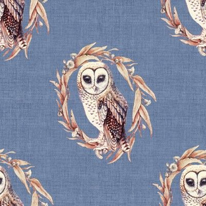 Sooty Owl in Linen Lighthouse Blue