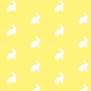 White Bunny Lemon Yellow