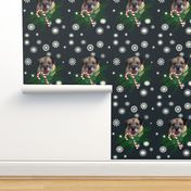 border_terrier_Christmas_with snowflakes