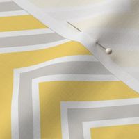 Chevron lemon yellow and gray