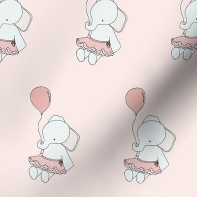 Ballerina Elephant w/Balloon