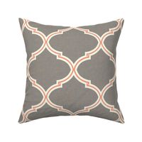 Kate Trellis in Gray and Salmon