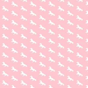 White Pony Pink Diagonal 