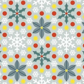 02663350 : holly fir snow : spoonflower0226 S