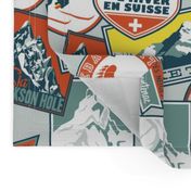 Retro Ski Badges