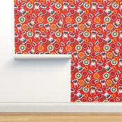 Maki monkey fruit pattern cool summer monkey print for kids