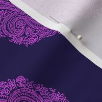 Solo Paisley Damask~ Horatio and Fuschia