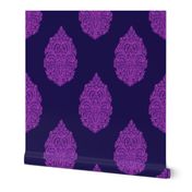 Solo Paisley Damask~ Horatio and Fuschia