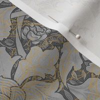 William Morris ~ St. James or Growing Damask ~ Grey Garden