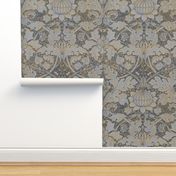 William Morris ~ St. James or Growing Damask ~ Grey Garden