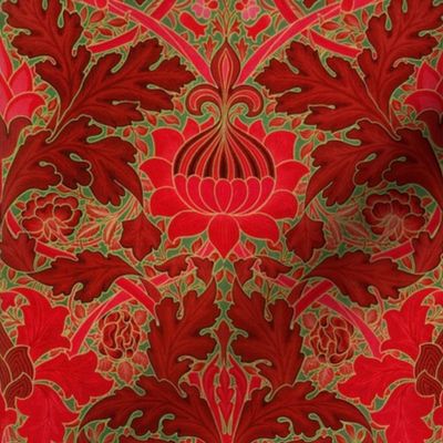 William Morris ~ St. James or Growing Damask ~ Christmas in London