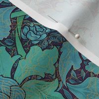 William Morris ~ St. James or Growing Damask ~ Night Garden