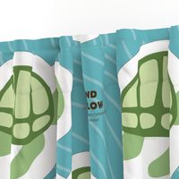 turtle cut and sew fat quarter pillow