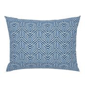 Garden Carpet Chevron II. Navy