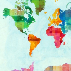 World Map 1 Yard