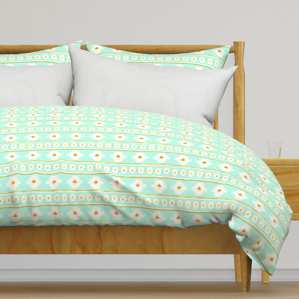 Brighton in Bright Mint and Gold