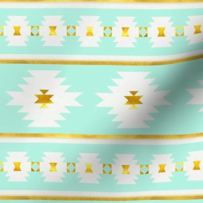 Brighton in Bright Mint and Gold