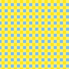 Blue Yellow Gingham