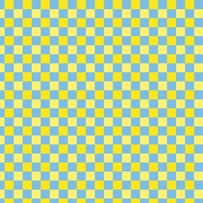 Blue Yellow Gingham