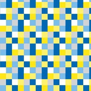 Blue Yellow Pixelate