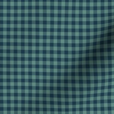 ski gingham - slate blue and navy, 1/4" squares 