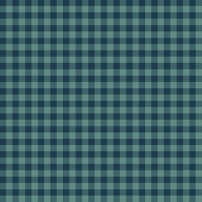 ski gingham - slate blue and navy, 1/4" squares 