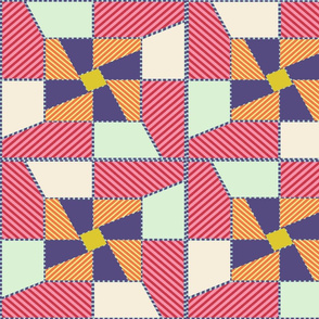 SpringQuiltSquares-Cheaterquilt-18X21