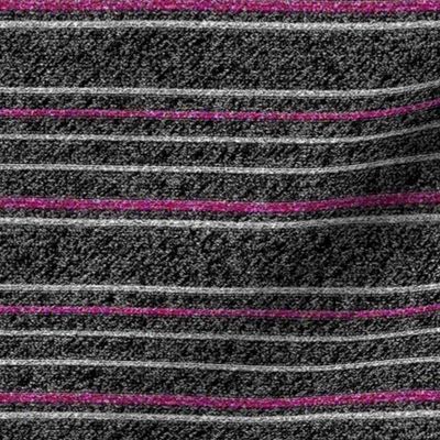 Pink and White Stripes on Speckled Black