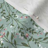 TANGLED Regency Floral Sage White // standard