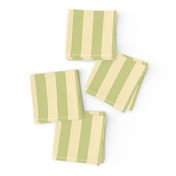 apple stripes - green on cream