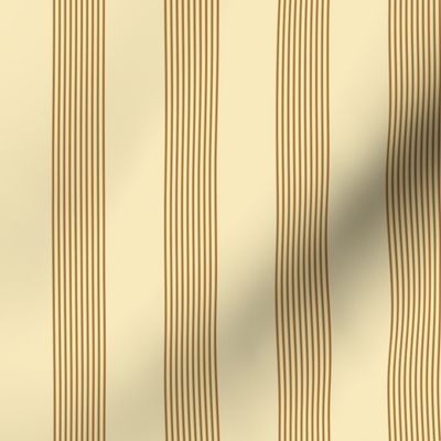 apple stripes - caramel and cream