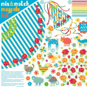 Mix & Match Maypole Party Hat