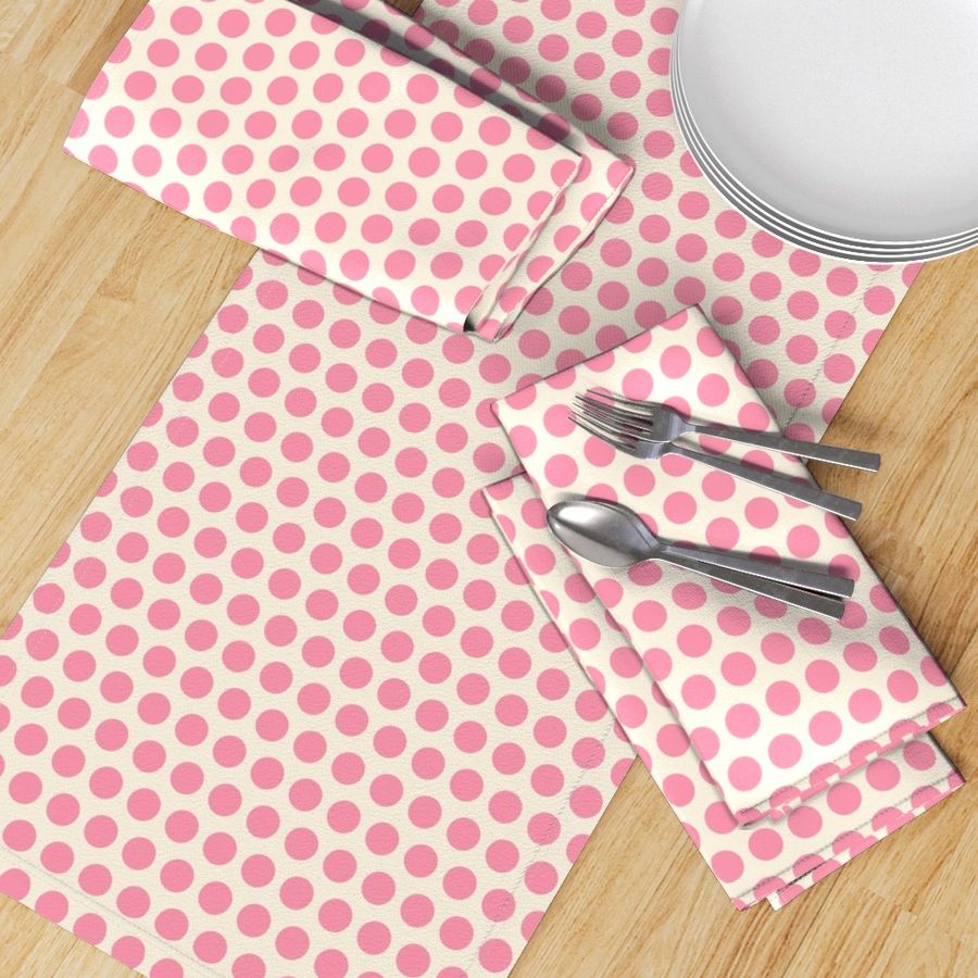 Spring Floral Pink Polka